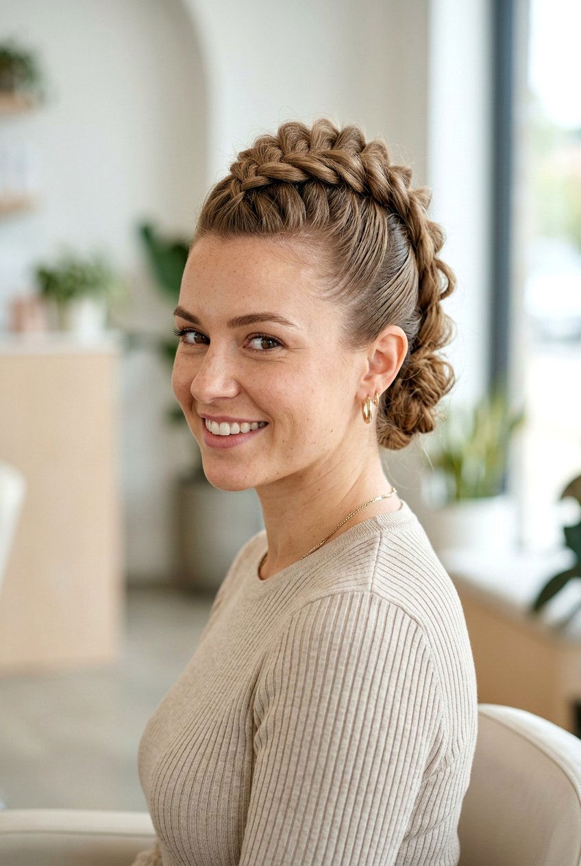Faux Hawk Braid For Thin Hair - 20 faux hawk braid hairstyle - 20 faux hawk braid hairstyle