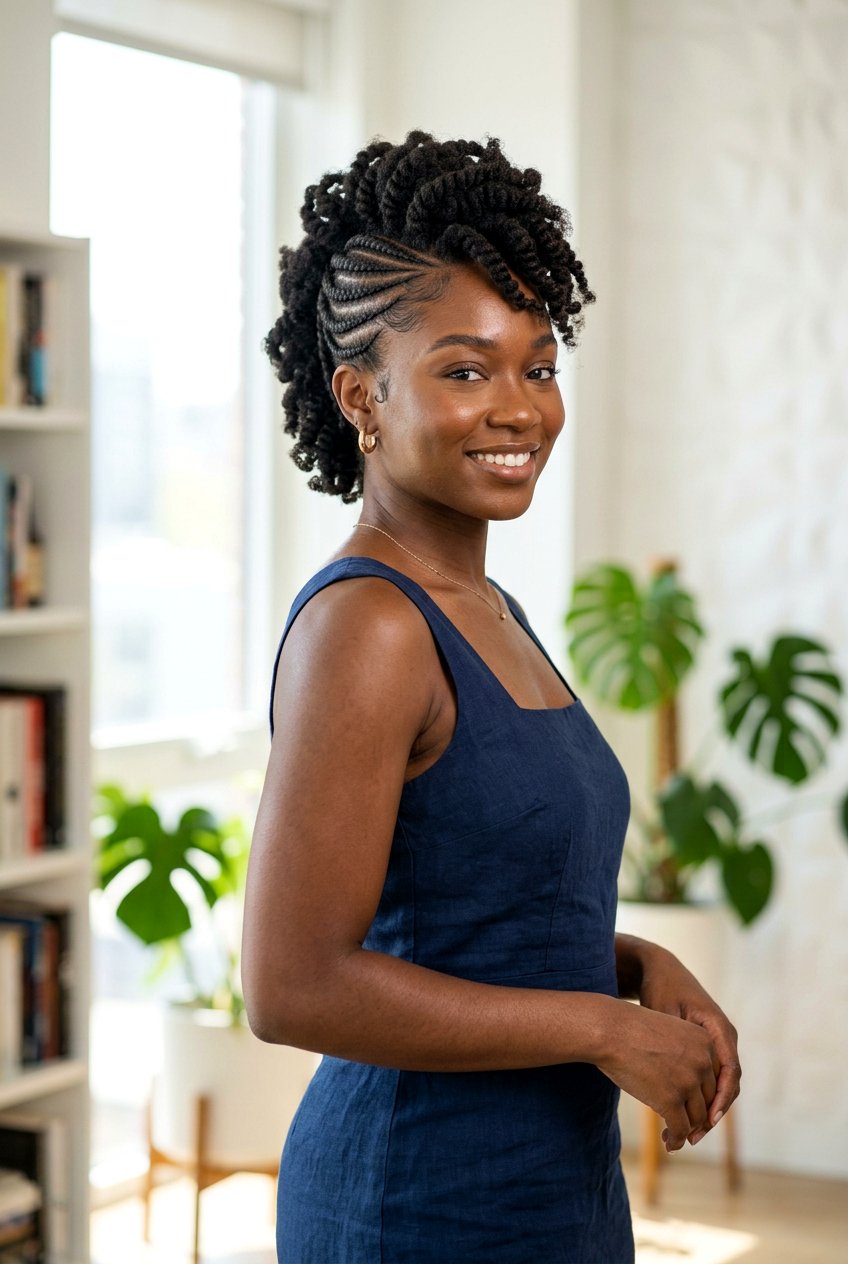 Faux Hawk Braids On Black Hair - 20 faux hawk braid hairstyle - 20 faux hawk braid hairstyle