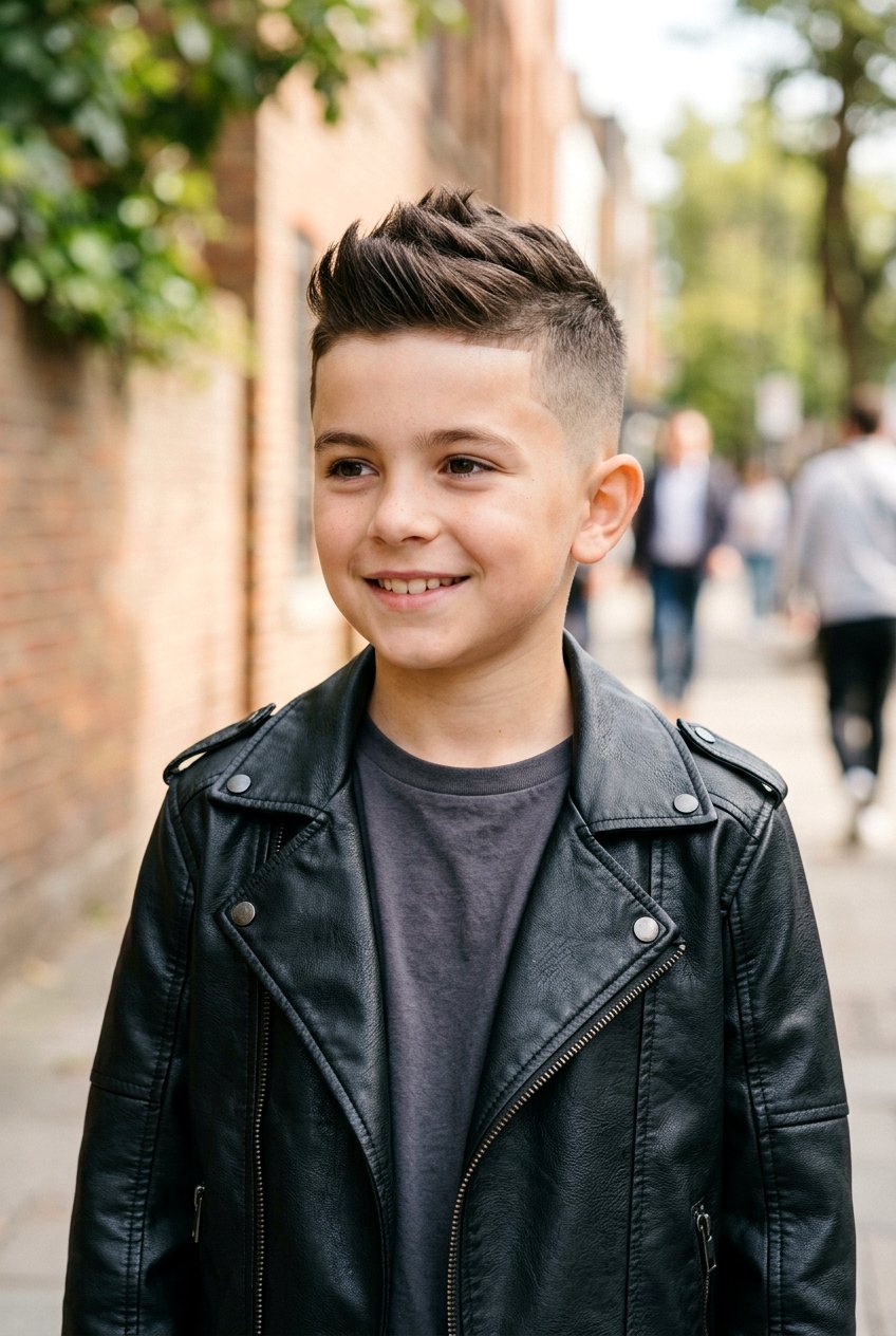 Faux Hawk Fade - 20 cute picture day haircuts for boys - 20 cute picture day haircuts for boys