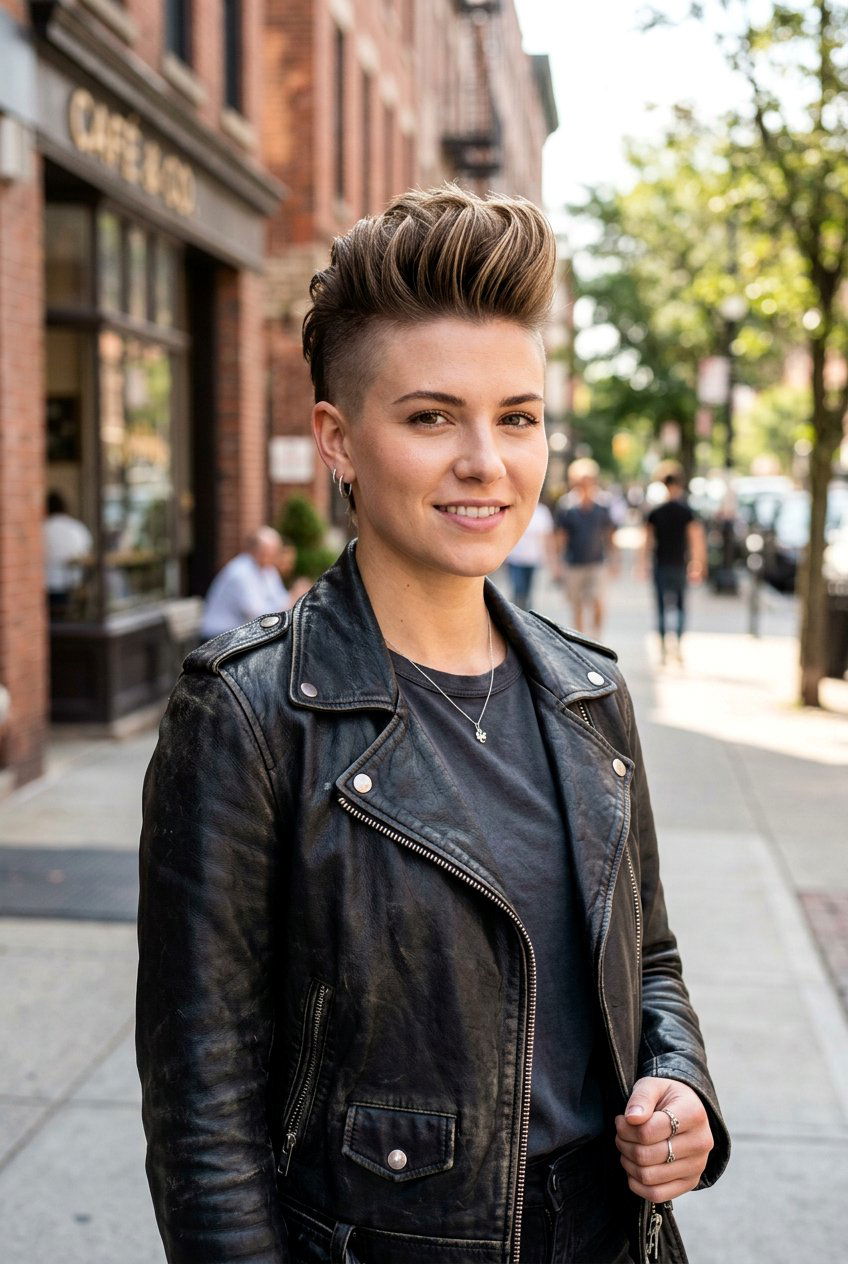 Faux Hawk Haircut - 30 popular short hairstyles for women - 30 popular short hairstyles for women