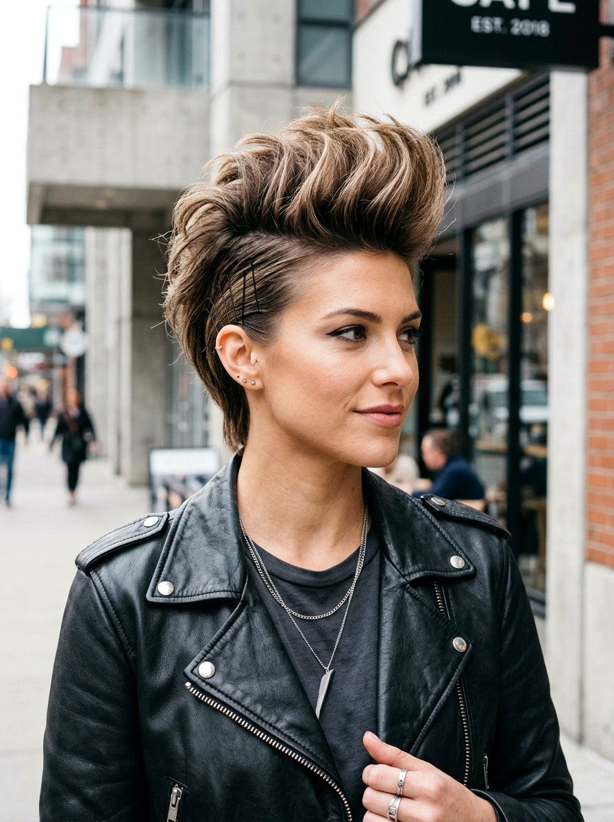 Faux Hawk Hairstyle For Women - 20 easy hairstyle for shoulder length layers - 20 easy hairstyle for shoulder length layers