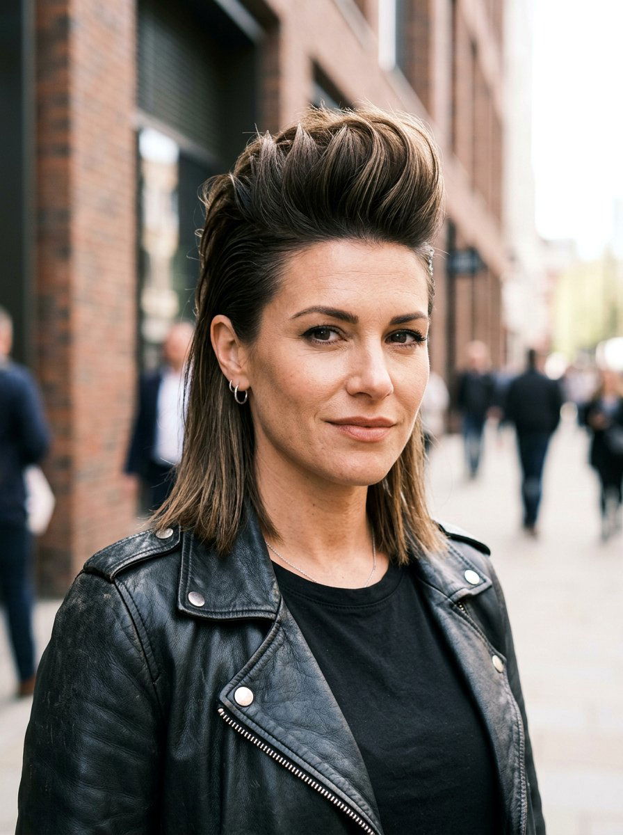 Faux Hawk Lob - 20 easy lob styling ideas for women - 20 easy lob styling ideas for women