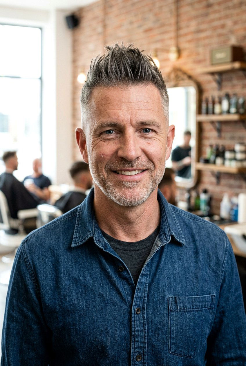 Faux Hawk Mature Men Haircut - 20 men haircut ideas for mature style - 20 men haircut ideas for mature style