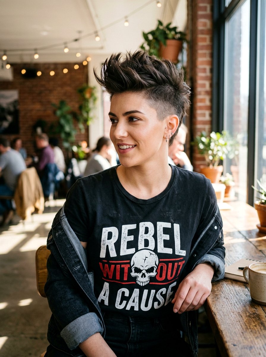 Faux Hawk Pixie - 20 easy pixie styling ideas for women - 20 easy pixie styling ideas for women