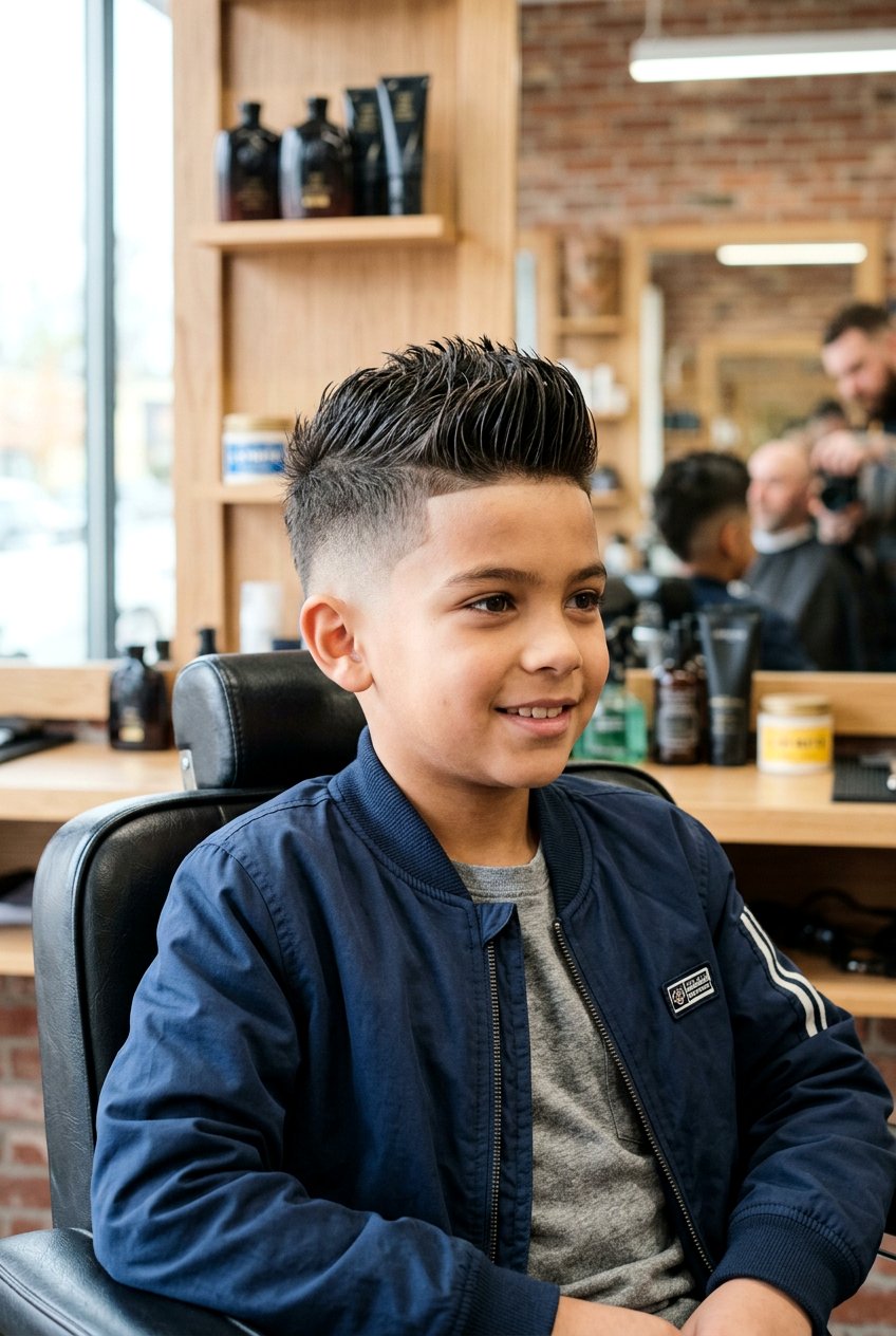 Faux Hawk Taper Fade - 20 school ready haircut for boys - 20 school ready haircut for boys