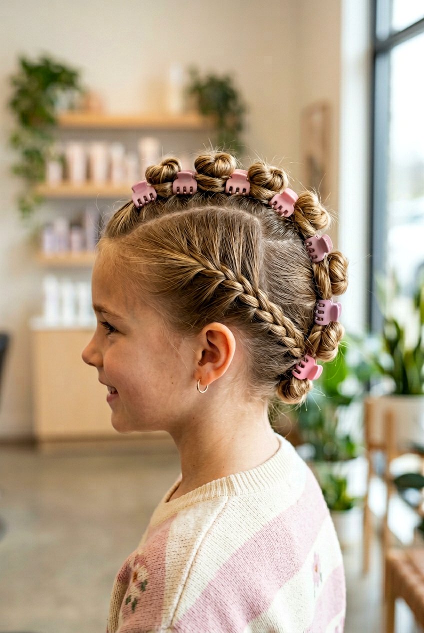 Faux Hawk With Row Of Clips - 20 cute clip hairstyles for girls - 20 cute clip hairstyles for girls