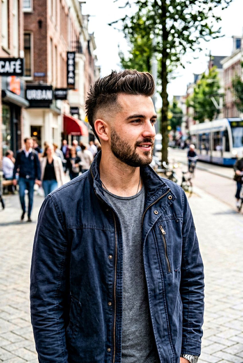 Faux Hawk with Fade - 20 haircuts for cowlick in front - 20 haircuts for cowlick in front