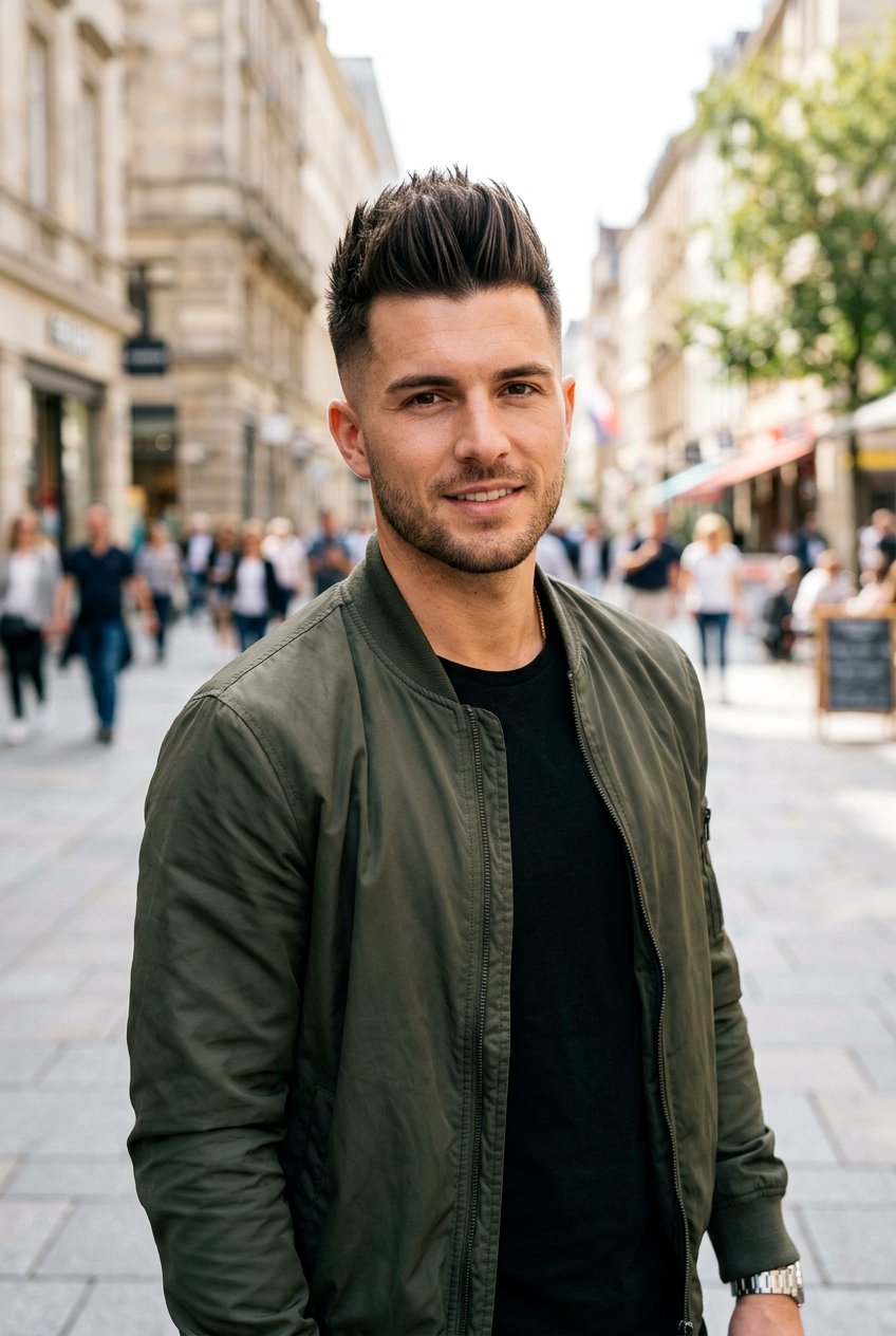 Faux Hawk - 20 mens haircut for fine straight hair - 20 men’s haircut for fine straight hair