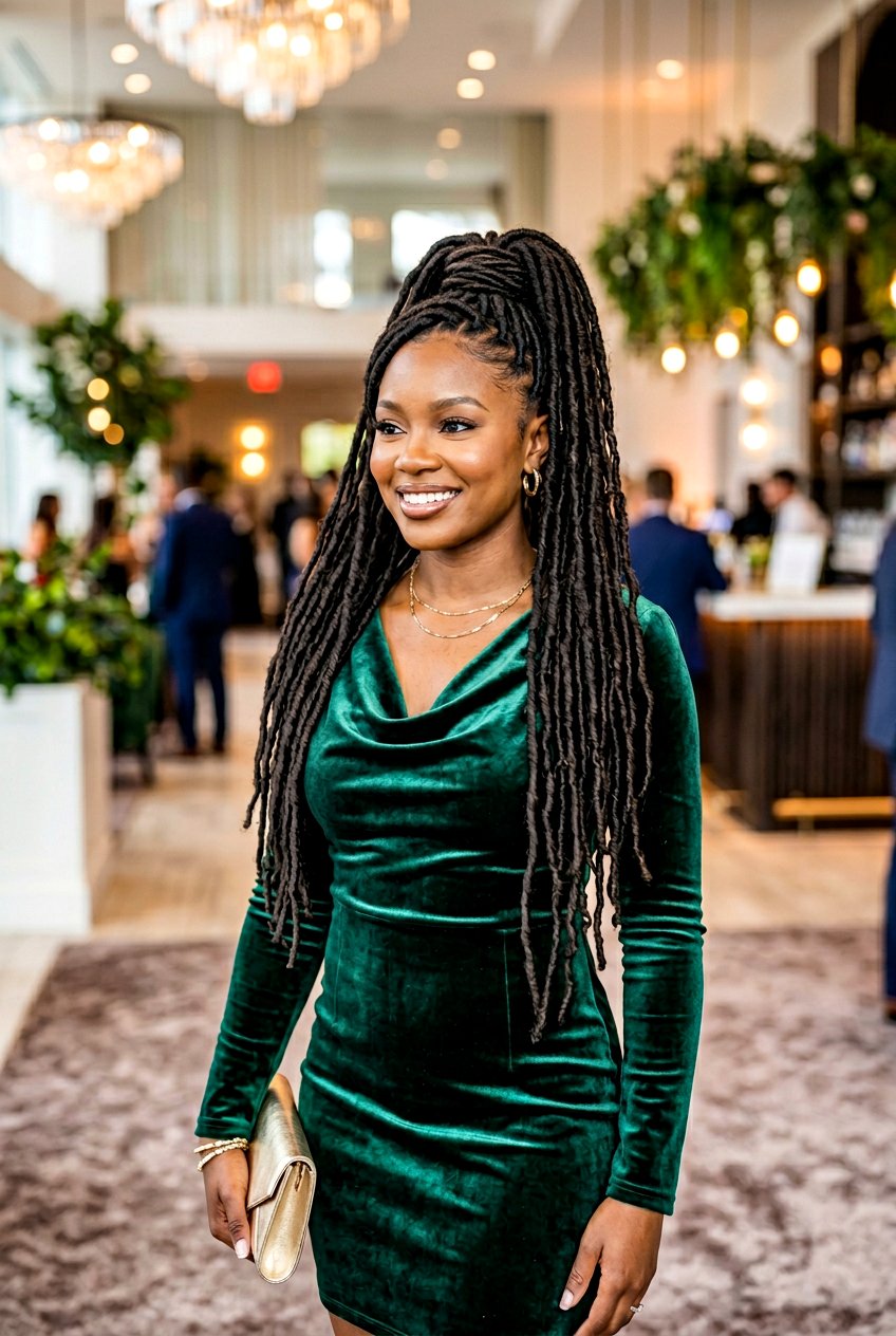 Faux Loc Ponytail - 20 loc ponytail hairstyle - 20 loc ponytail hairstyle