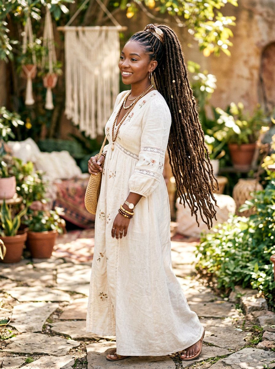 Faux Loc Ponytail - 20 ponytail hairstyles for black women - 20 ponytail hairstyles for black women