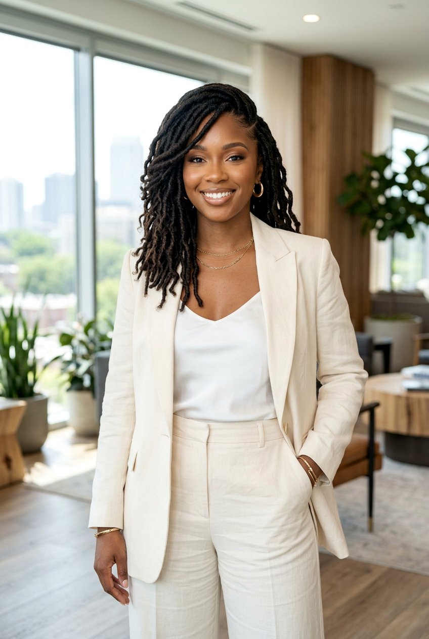 Faux Loc With Side Part - 20 black women faux loc ideas - 20 black women faux loc ideas