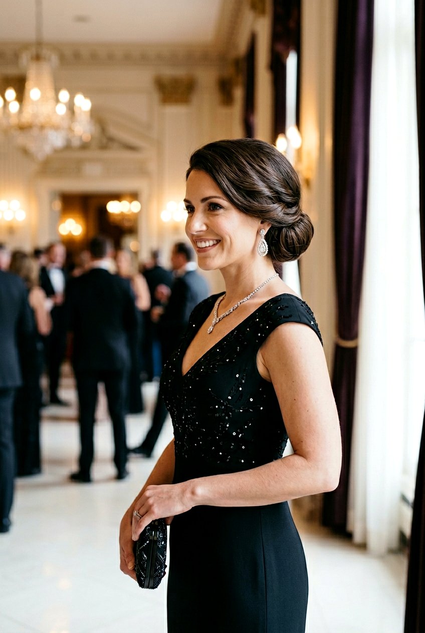 Faux Updo Bob - 20 wedding guest bob hairstyle - 20 wedding guest bob hairstyle