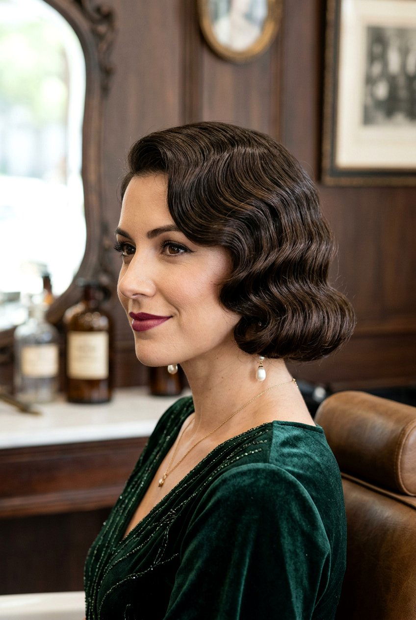 Faux bob finger waves - 20 1920s finger wave hair - 20 1920s finger wave hair