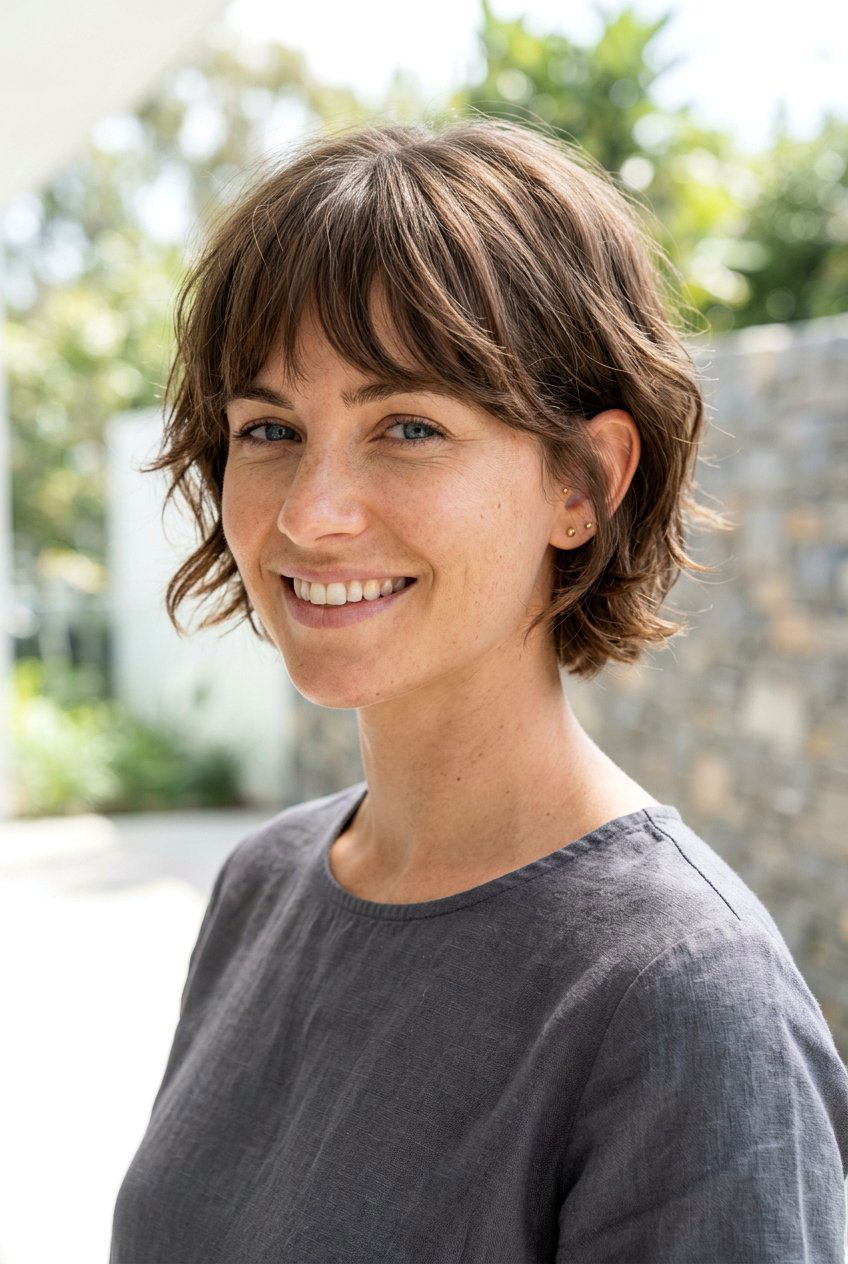 Feather Cut Short Hair With Fringe - 20 feather cut for short hair - 20 feather cut for short hair