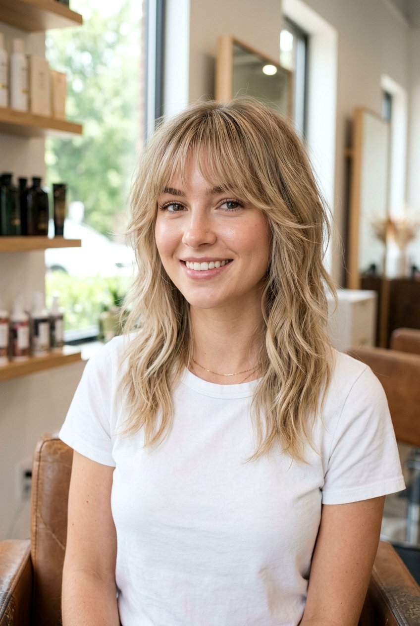 Feather Cut With Bangs For Thin Hair - 20 feather cut for thin hair - 20 feather cut for thin hair