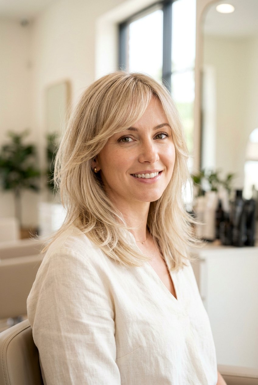 Feather Cut With Side Bangs For Thin Hair - 20 feather cut for thin hair - 20 feather cut for thin hair