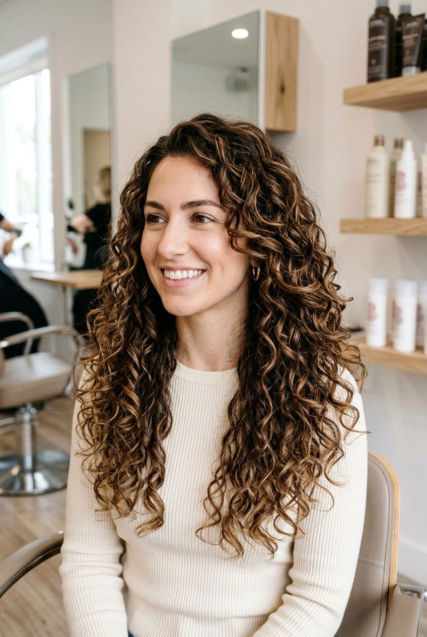 Feather cut for curly long hair - 20 feather cut for long hair - 20 feather cut for long hair