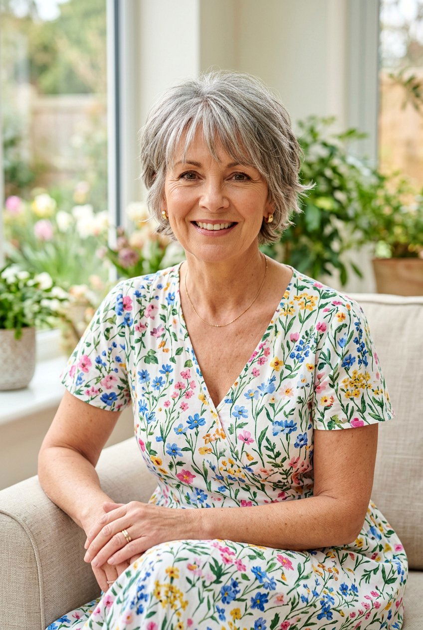 Feathered Airy Fringe - 20 soft fringe haircut for mature women - 20 soft fringe haircut for mature women