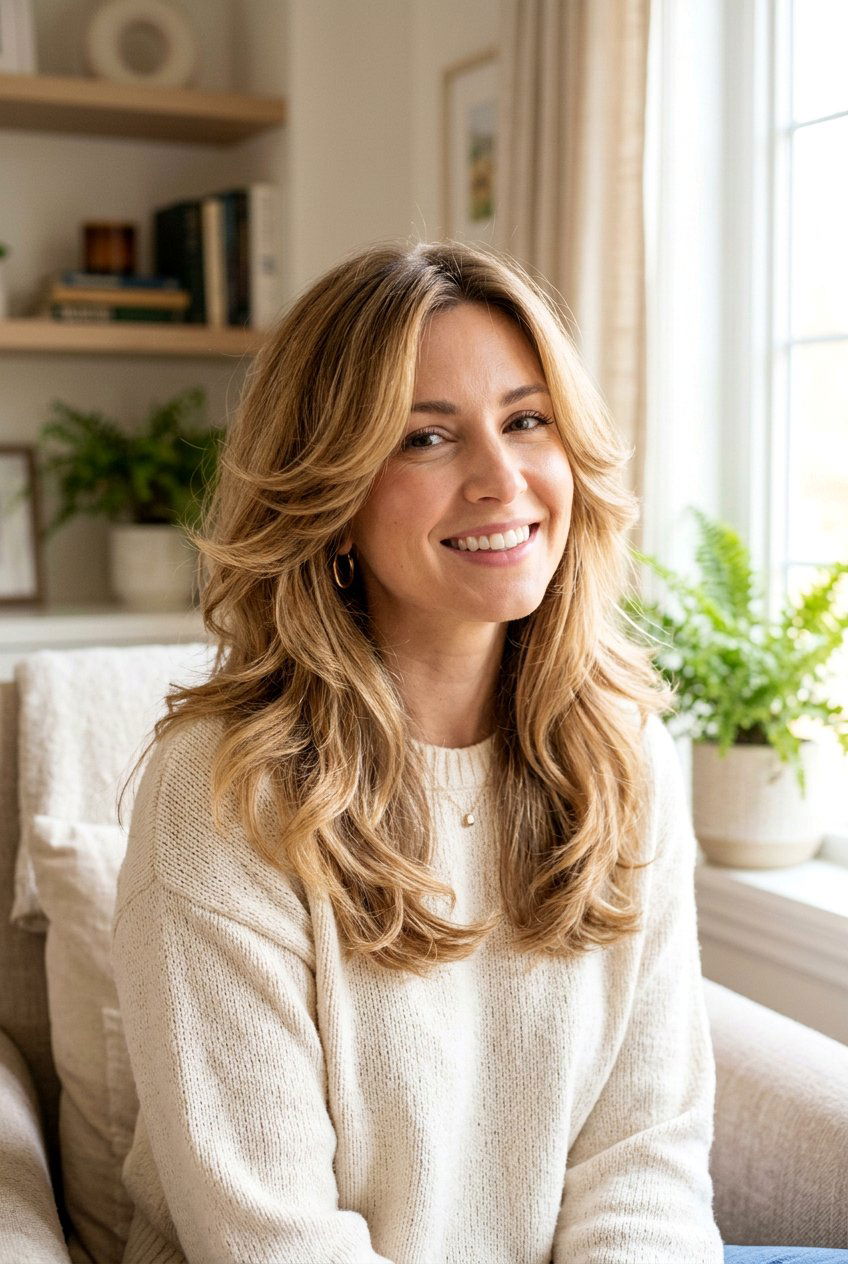 Feathered Blowout Hair With Face Framing - 20 supermodel blowout hair - 20 supermodel blowout hair