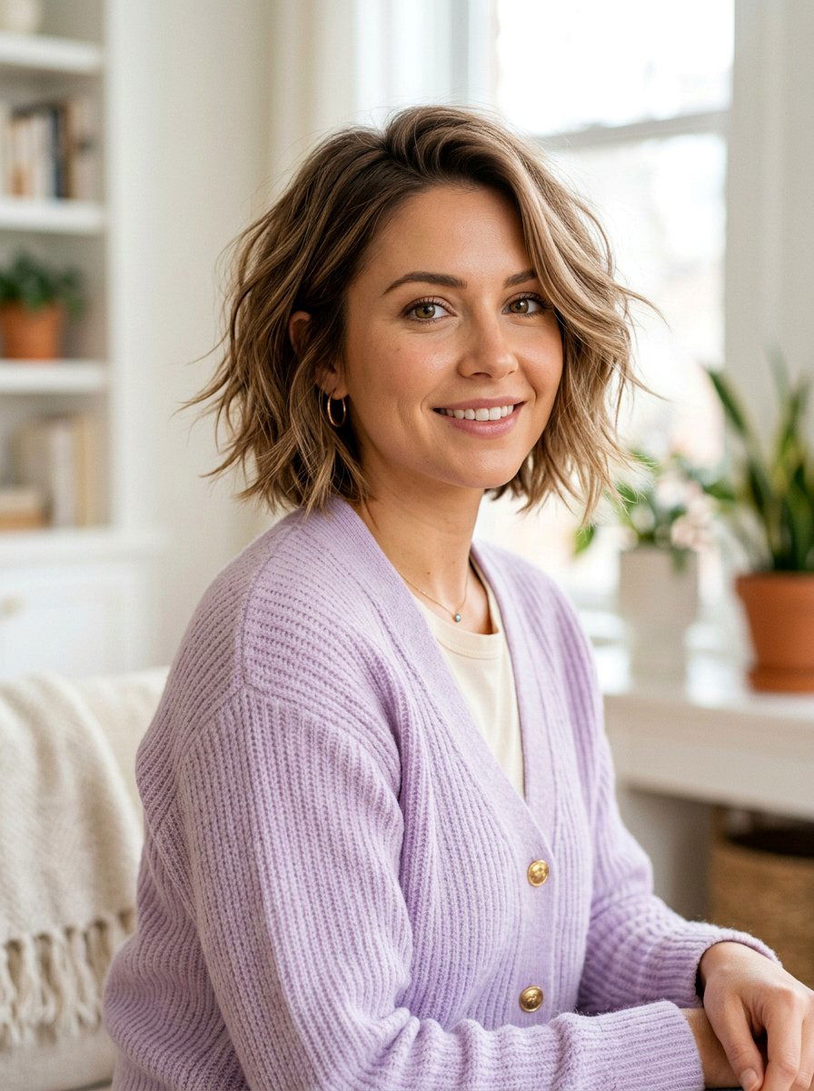 Feathered Bob Haircut - 20 polished bob for older women - 20 polished bob for older women