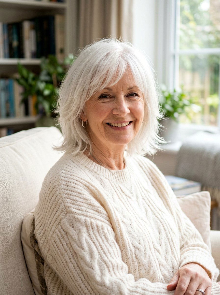 Feathered Bob With Neck Length Layers - 20 short feathered bob for women over 60 - 20 short feathered bob for women over 60