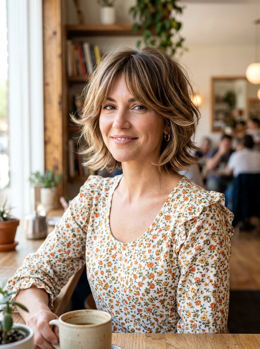 Feathered Bob - 20 viral hairstyle ideas for women - 20 viral hairstyle ideas for women