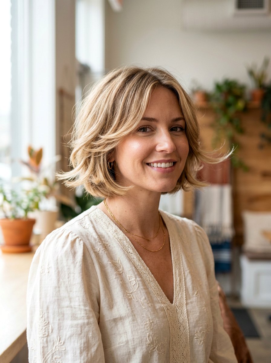 Feathered Chin Length Bob - 20 straight chin length bob for fine hair - 20 straight chin length bob for fine hair