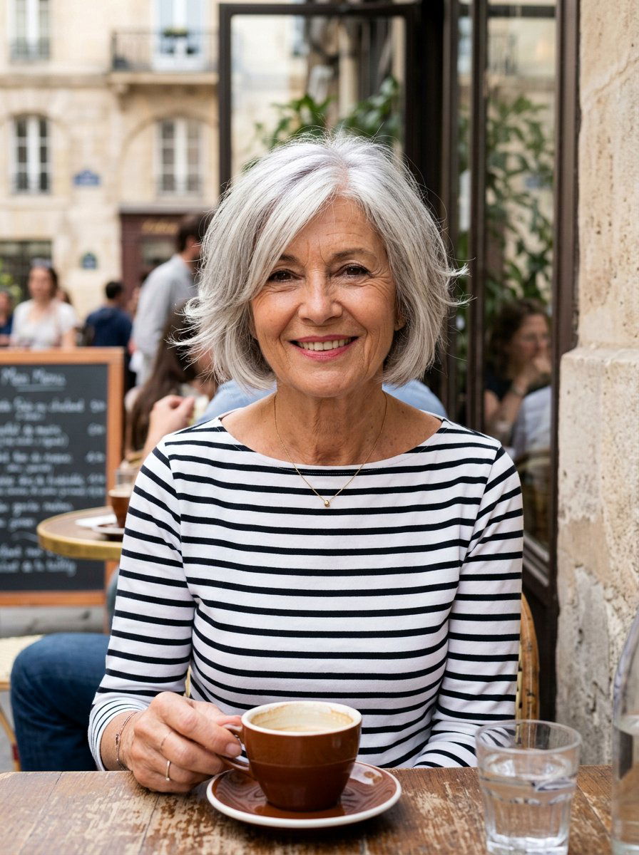 20 Gorgeous Silver Feathered Haircut For Older Women Styles