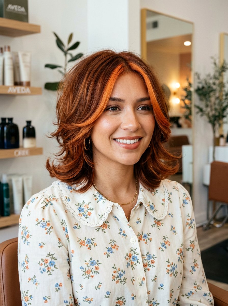 Feathered Layered Bob Copper Money Piece - 20 copper money piece for layered bob - 20 copper money piece for layered bob