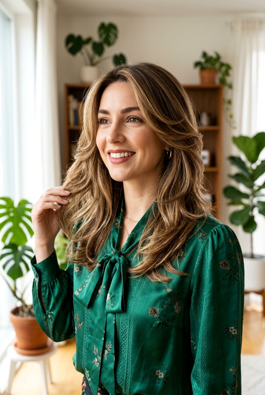 Feathered Layers - 20 best thick hair haircut ideas - 20 best thick hair haircut ideas