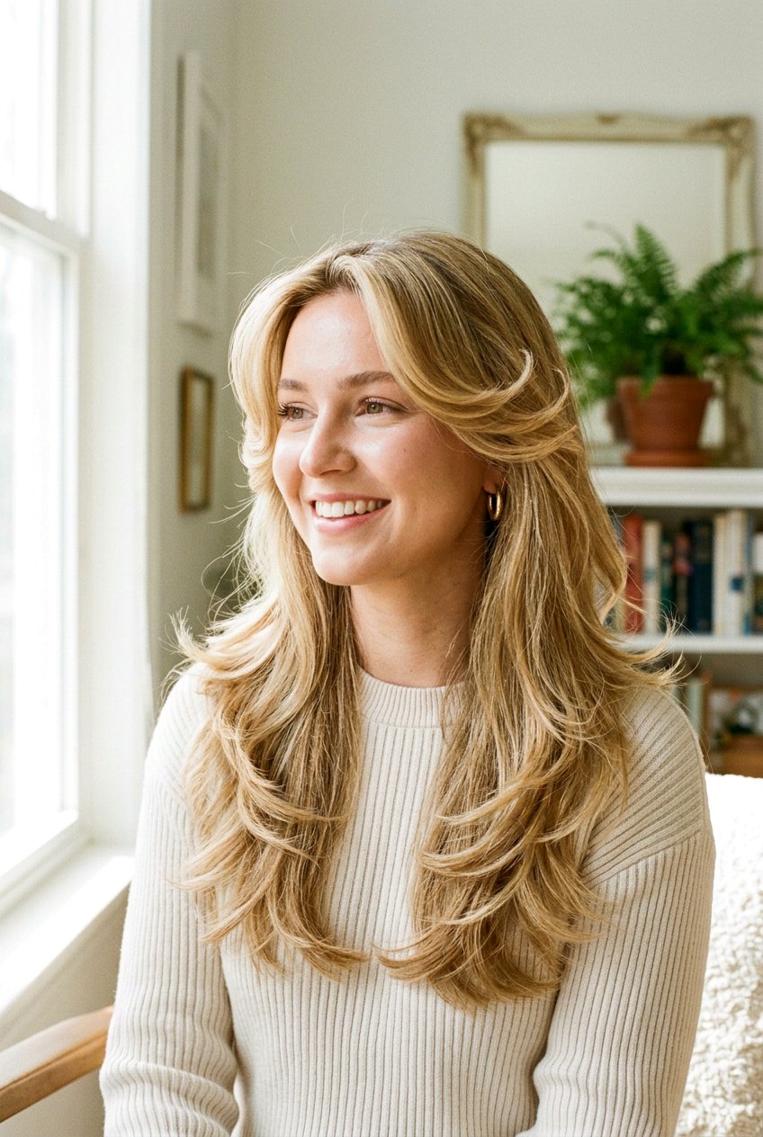 Feathered Layers For Long Hair - 20 long haircuts with face framing layers - 20 long haircuts with face framing layers