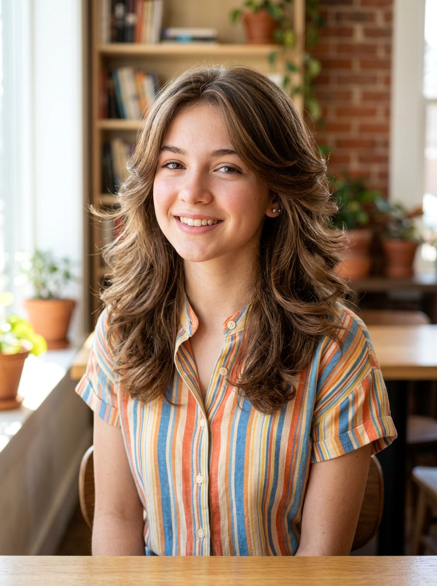 Feathered Layers Haircut - 20 trendy haircut for teenage girls 2026 - 20 trendy haircut for teenage girls 2026