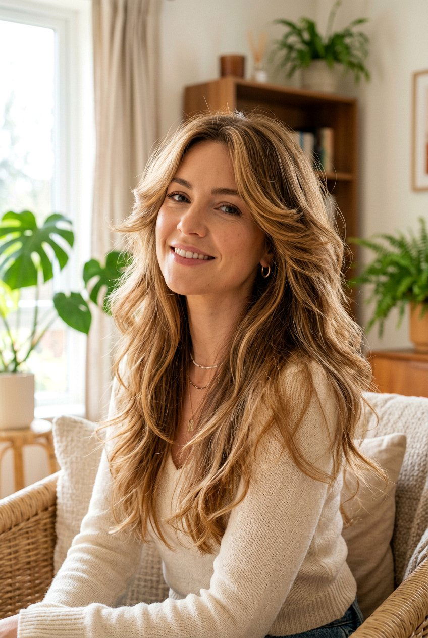 Feathered Layers Long Hair - 20 haircut for split ends on long hair - 20 haircut for split ends on long hair