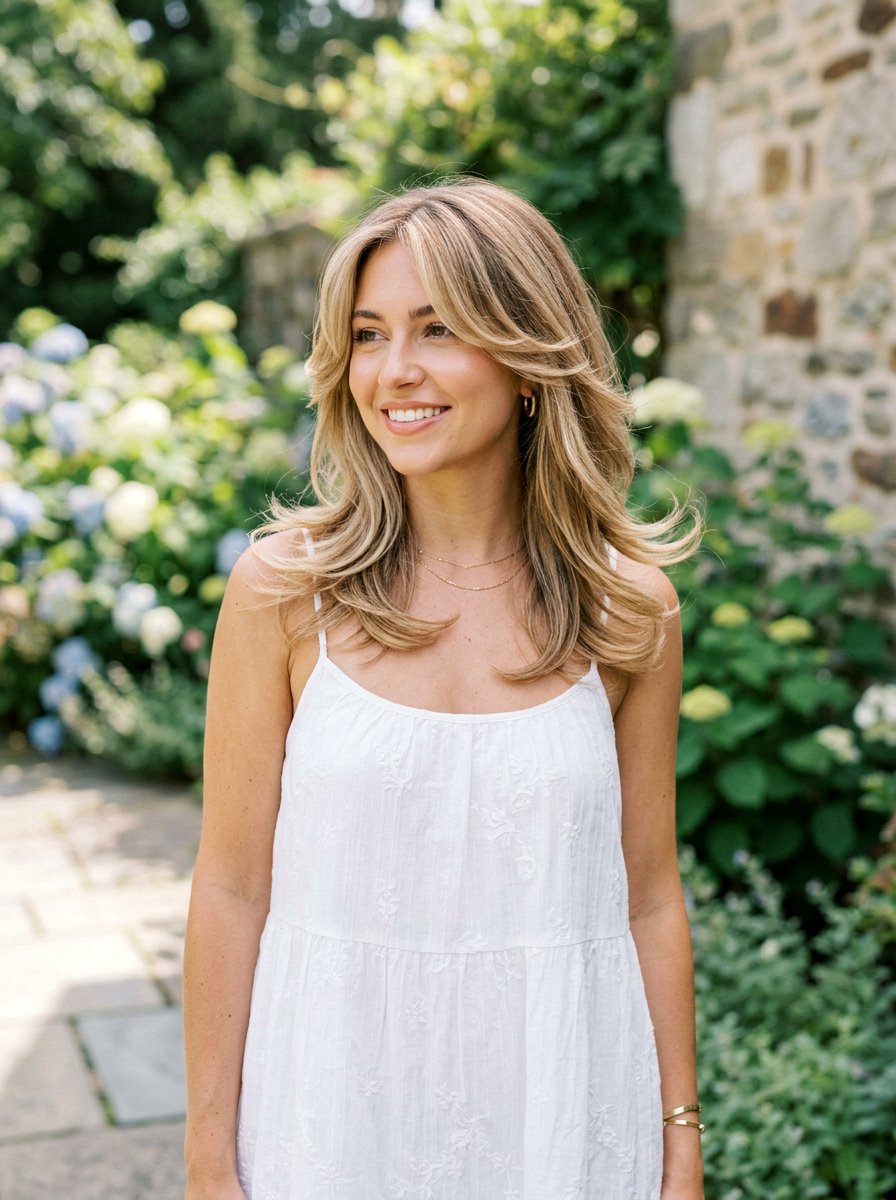 Feathered Layers Medium Hair - 20 hairstyle to cover sparse hairline - 20 hairstyle to cover sparse hairline