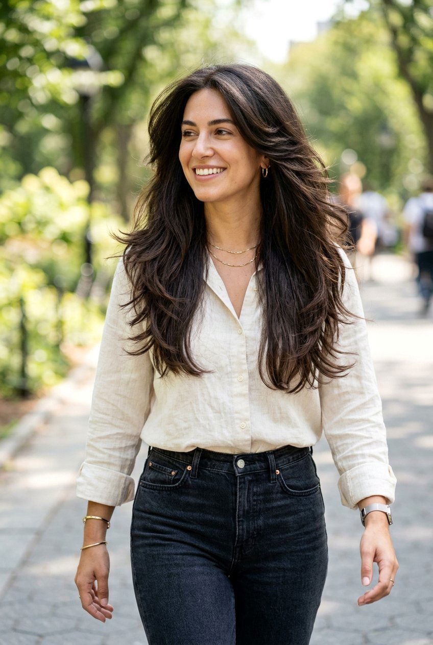 Feathered Layers On Thick Hair - 20 70s feathered layers haircut - 20 70s feathered layers haircut