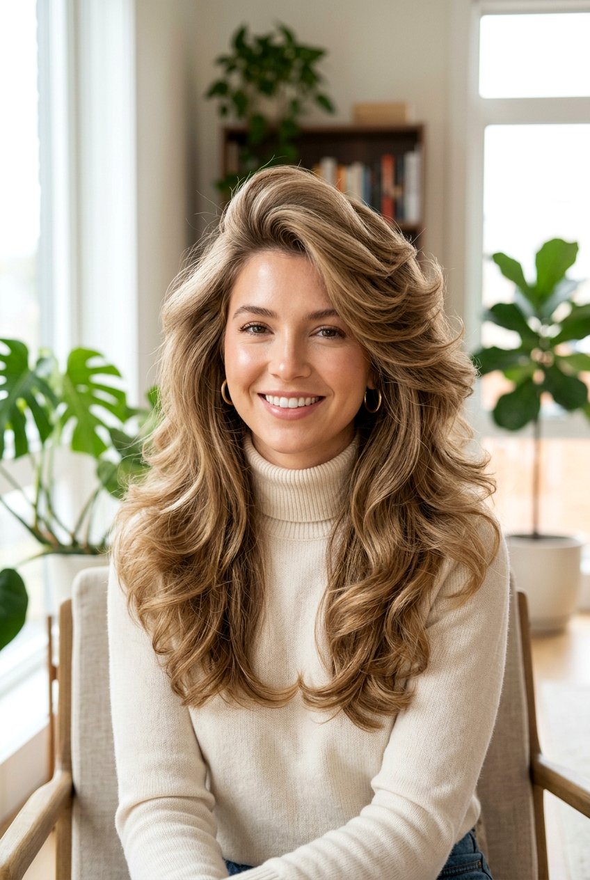 Feathered Layers Retro Hair - 20 retro hairstyles for women - 20 retro hairstyles for women