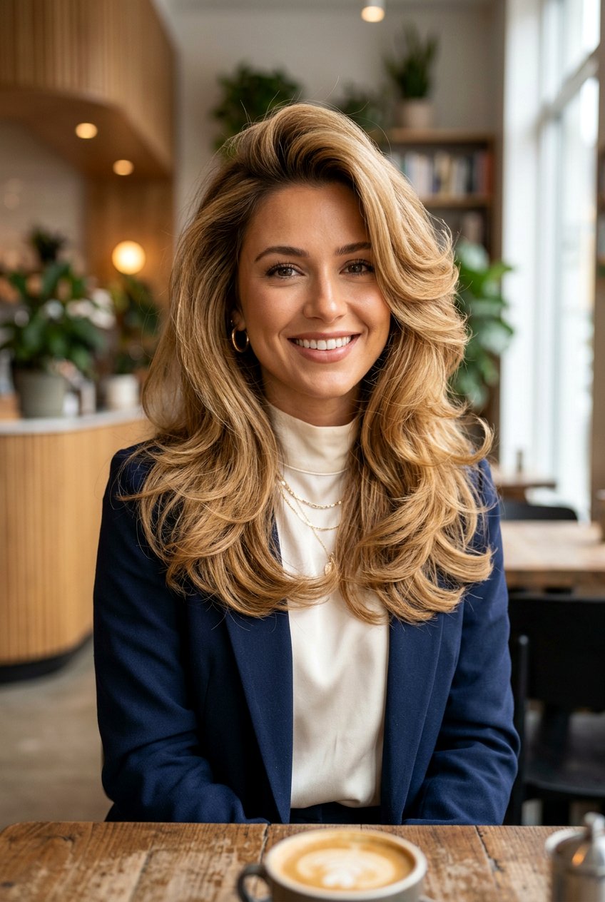 Feathered Layers With Blowout Volume - 20 feathered long layers for thick hair - 20 feathered long layers for thick hair