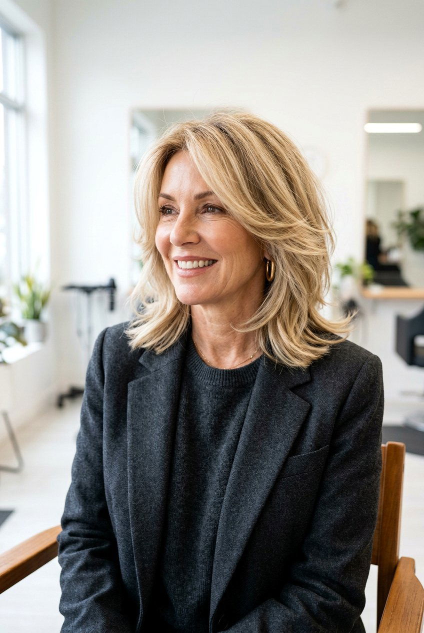 Feathered Lob For Over 50 - 20 feather cut for women over 50 - 20 feather cut for women over 50