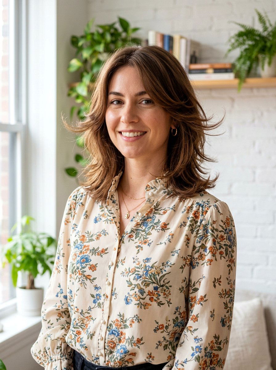 Feathered Lob Haircut - 20 polished lob for mature women - 20 polished lob for mature women