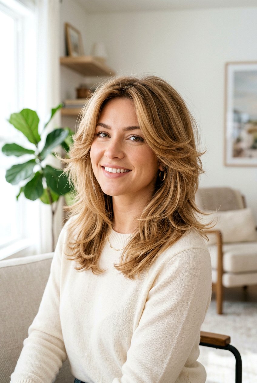 Feathered Medium Haircut - 20 medium hairstyles for thin hair - 20 medium hairstyles for thin hair