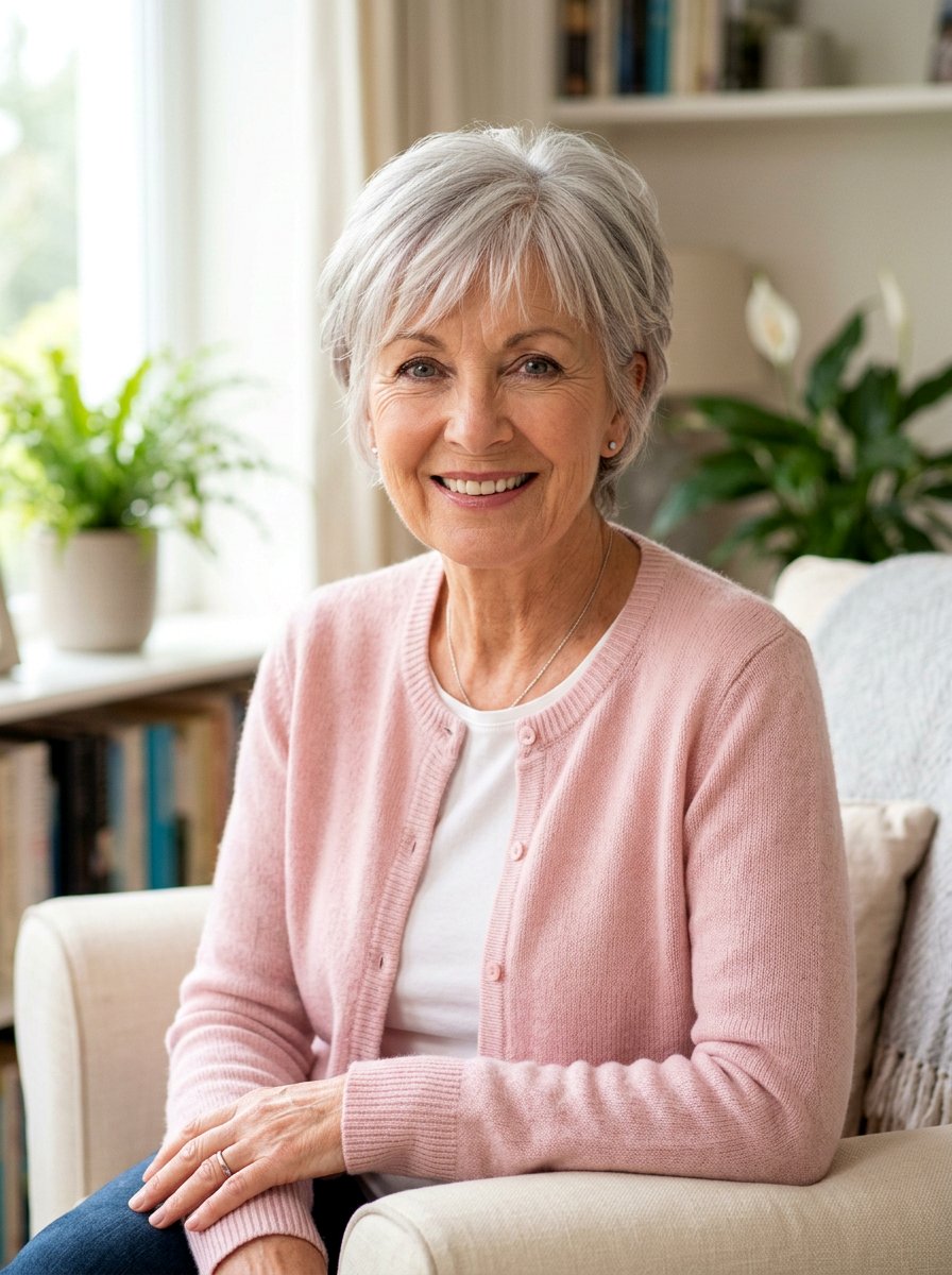 Feathered Pixie - 20 short textured pixie for women over 60 - 20 short textured pixie for women over 60