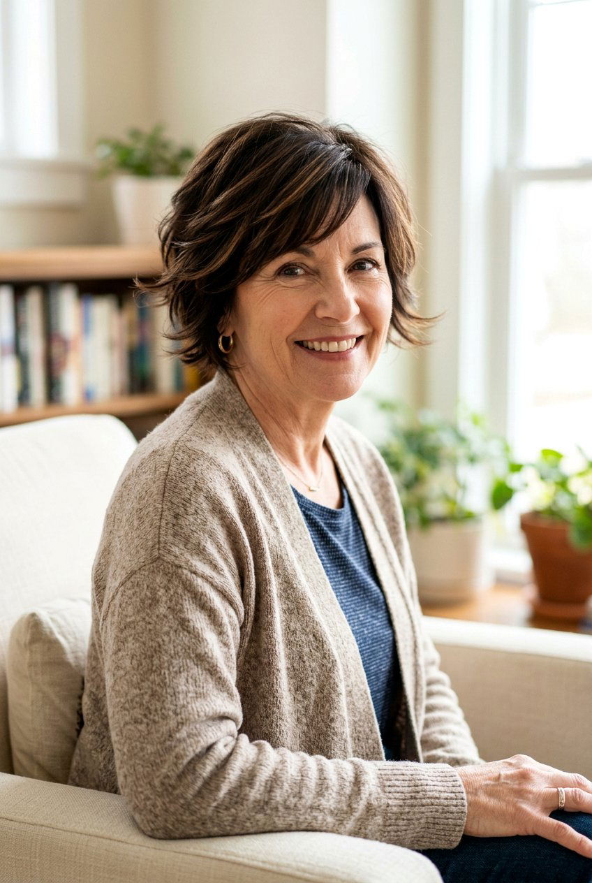 Feathered Pixie Bob - 20 youthful hairstyles for women over 60 - 20 youthful hairstyles for women over 60