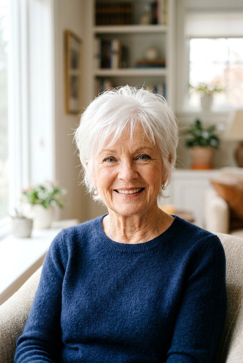 Feathered Pixie Cut - 20 short hairstyles for women over 70 - 20 short hairstyles for women over 70