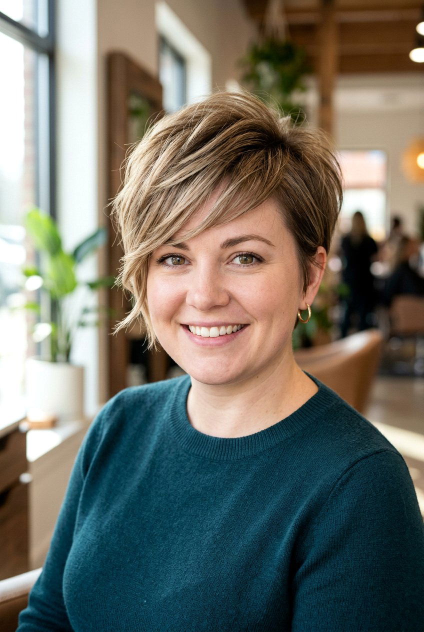 Feathered Pixie Cut For Round Face - 20 feathered short pixie haircut - 20 feathered short pixie haircut