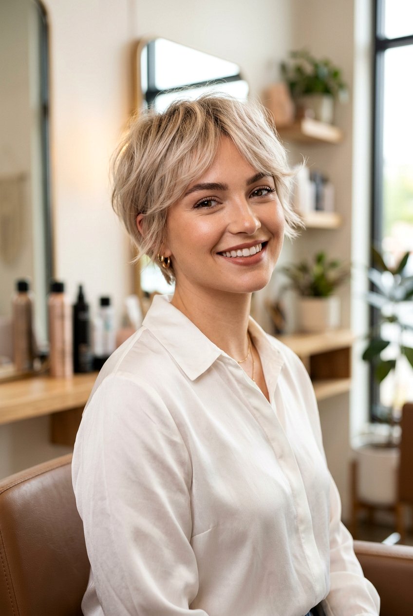 Feathered Pixie Haircut - 20 80s layered short haircut women - 20 80s layered short haircut women