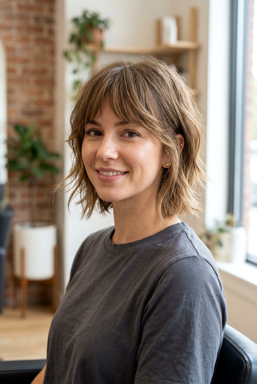 Feathered Shag Bob Haircut - 20 modern shag haircut - 20 modern shag haircut