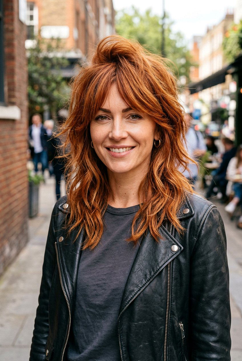 Feathered Shag Haircut - 20 layered haircut with feathered ends - 20 layered haircut with feathered ends