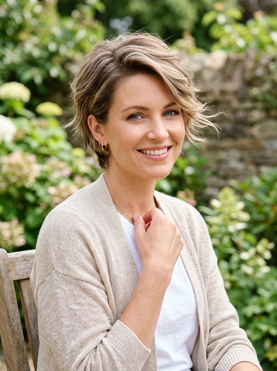 Feathered Short Haircut - 20 classy short haircut ideas for older women - 20 classy short haircut ideas for older women