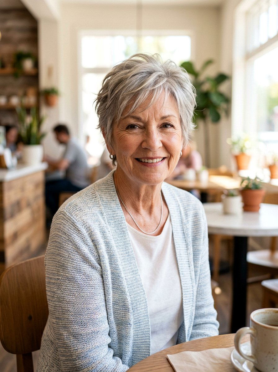 Feathered Short Haircut For Thin Hair - 20 older women haircut ideas for thin hair - 20 older women haircut ideas for thin hair