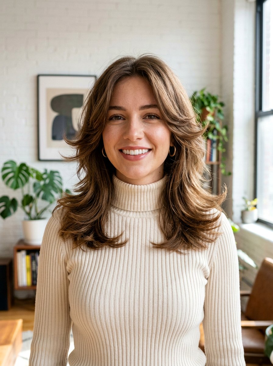 Feathered Shoulder Length Hair - 20 shoulder length hairstyle ideas for women - 20 shoulder length hairstyle ideas for women